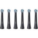 Oral-B Rezerves zobu birstes uzgaļi iO UltimateClean Black 6, 6 gab., melns, Smart Bristle, divu garumu sari, saderīgi ar iO