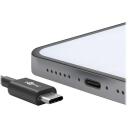 Goobay USB-C uzlādes un sinhronizācijas kabelis 59124, 3m, USB-C vīrie&scaron;u, USB 2.0 vīrie&scaron;u, 3A, melns
