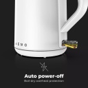 Electric kettle 2200W 1.5L double-wall design Strix thermostat auto power-off dry-boil protection AEK0002 Aeno