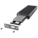 Raidsonic Icy Box SDD cietā diska korpuss IB-1817MC-C31, 10 Gbit/s, 1 x M.2, pelēks, USB-C 3.1