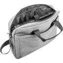 Natec Mustela klēpjdatora soma NTO-0766, 15,6 collas, 420mm, 60mm, 320mm, 610g, poliesters, 1, pelēka, plecu siksna, rokturi