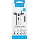 Sandberg Austiņas USB-C/A In-Earset ar līnijas mikrofonu 126-50, 20-20000 Hz, 95 dB, 16 &Omega;, 1,2 m, stereo, melna