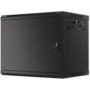 Lanberg Seinale paigaldatav kapp 19" 9U WF01-6409-00B, 600x450mm, maksimaalne koormus 60kg, IP20, metalluks, 2 ventilaatori pesa