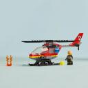 Lego Konstruktors Ugunsdzēsēju glāb&scaron;anas helikopters 60411, 85 gab., plastmasa, 5 g. un vecākiem
