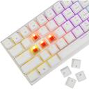 White Shark Klaviatūra WAKIZASHI-2-US-W-RED.SW, 64 taustiņi, 1.5m, USB, mehāniskā, RGB apgaismojums, vadu, sarkanie slēdži