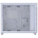 Asus PRIME AP303 TG White Midi Tower 90DC00V3-B39010, 485mm, 215mm, 425mm, 7.8kg, metāls, Midi Tower, 2x2.5" bays, 1x3.5" bay