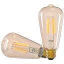 Tellur WiFi Filament Smart Bulb E27 TLL331191, 6W, 600lm, 220-240V, 2000K-5000K, E27, 2,4GHz, WPA2-PSK