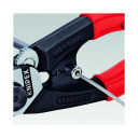 Vadu griezējs ar kalto galvu, Knipex, 95 62 190 SB, 190 mm, ar daudzkomponentu rokturiem, grie&scaron;anas jauda līdz 5 mm.