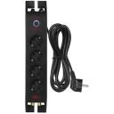 Emos &Uuml;levoolu kaitse P54222, 2m, 1800J, 4x2P+PE, 16A, 3680W, EMI/RFI filter, laste kaitse