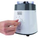 Black Decker Galda blenderis BXJB500E ES9120070B, 500 W, 1,5 L, 2 ātrumi, 80 dB, nerūsējo&scaron;ā tērauda asmens, ergonomisks dizains