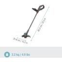Gardena Akutoitega muru niiduk EasyTrim 25/18V P4A solo 14704-55, 1.7 kg, 25 cm, 18 V, 2.0 Ah, 75 dB, 1x1.6 mm