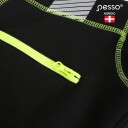 Auk&scaron;tos matomumo striukė su gobtuvu, Pesso, JERSEY_HV-2XL, juoda/geltona, 2XL