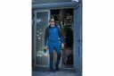 AXEL sweatpants HOGERT HT5K905-3XL 57% cotton, 37% polyester, 6% elastane, 300–320 g/m², blue and black, 3XL