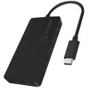 Raidsonic 4-portu centrmezgls IB-HUB1429-CPD, 4x USB-C, USB strāvas padeve līdz 100 W, alumīnijs, plastmasa