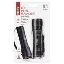 Emos LED Taskulamp 0092163, 330lm, 120m, 3xAAA, IP44, 27h, 1xLED, metall, zoom funktsioon
