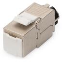 Digitus CAT 6A Keystone modulis, DN-93617-24, 10 Gbit/s, 500 MHz, 1 ports, Ekrānēts, atkārtoti aizverams