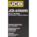 Dinamometrinis veržliaraktis 3/4"; 100-600 Nm, JCB-64761095 JCB