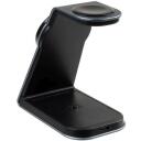 Fixed беспроводная зарядка, FIXMPOS-AL-GR, 21W, 3 поверхности для зарядки, Qi, USB-C на USB-C кабель
