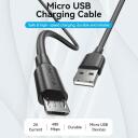 Vention USB2.0 į Micro-B kabelis/0.25m juodas CTIBC, 0.25m, USB A, Micro-USB B, 2A, 0.48Gbit/s, PVC, Ni