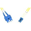 Digitus patch kabelis DK-2932-03, 3m, OS2, LC/SC, 9/125&micro;, pilns duplekss, booted, halogēnu brīvs, keramikas ferrule