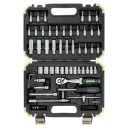 Instrumentu komplekts, ROCKFORCE, RF-2661-5, 66 gab., 1/4" hromovanādija tērauds, auto un mājas remontiem