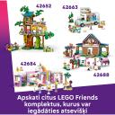Lego Konstruktor 42687, 946 vnt., 4 mini lėlės, virtuvė, svetainė, miegamasis, balkonas, sodas