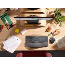 Logitech Juhtmevaba ergonoomiline klaviatuur K860 920-010352, 10m, 2xAAA, Bluetooth, QWERTY, ergonoomiline disain