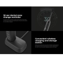 Ultrasonic electric toothbrush 46000rpm 5 modes wireless charging up to 40 days IPX7 black ADB0006 Aeno