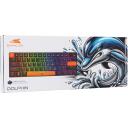 Baracuda Mehāniskā Tastatūra DOLPHIN-B-BLUE, 61 taustiņi, USB, melna, zili slēdži, apgaismojums, anti-ghosting 22 taustiņiem