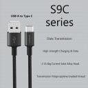 Orsen USB kabelis S9C, 1,0 M, 2,1A, TPE + audums, YD/T 1591-2009