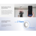 Ezviz T4C CS-T4C Viedā Mājas Dūmu Detektors Saderīgs ar Hikfire TUV EN 14604 Sertificēts A3 Centrmezglam Balts