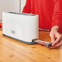 Black Decker Toaster BXTO1001E ES9600050B, 1000W, 240V, 1 nodalījums, 2 &scaron;ķēles, 7 brūninā&scaron;anas līmeņi, noņemama drupaču tvertne