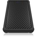 Raidsonic ICY BOX ārējais korpuss IB-223U3a-B, SATA 6Gb/s, USB 3.0, 2.5", 1 x hot-swap, silikona aizsargapvalks