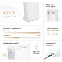 Mercusys traadita ruuter MB130-4G, 4G LTE, 150 Mbps allalaadimine, 867 Mbps 5 GHz, 300 Mbps 2.4 GHz, 64 seadet