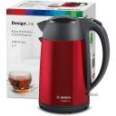 Bosch | Kettle | DesignLine TWK3P424 | Electric | 2400 W | 1.7 L | Stainless steel | 360&deg; rotational base | Red