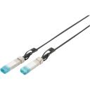 Digitus DAC kabelis DN-81224, 5m, SFP+ uz SFP+, AWG 24, 10GBase, melns, 0-70&deg;C, 0.5W, saderīgs ar vado&scaron;ajiem ražotājiem