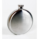 Apaļā kabatas kolba 'Brush', nerūsējo&scaron;ais tērauds, 150 ml, R180860, BasicNature