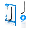 AirMax AC1300 Divu Joslu WiFi USB Adapteris USB 3.0 Antena Augsta Ienesība Melns Cudy WU1400
