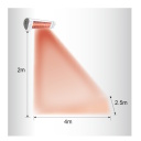 Efektiivne vabaõhu põrandainfrapuna soojendi kaugjuhtimispuldi ja 6 soojusastmega kuni 35 m² 2000 W Must IP65 OH2000ULGPFLOOR Mill