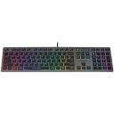A4Tech Klaviatuur FStyler FX60H A4TKLA47126, 150cm, 12.6cm, 42cm, valgustus, 12 multimeedia klahvi, 2x USB keskpunkt