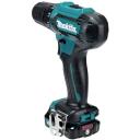 Makita akutoite DF333DSAE, 12V, 1.3kg, 2 kiirus, LED valgustus, 0.8-10mm chuck