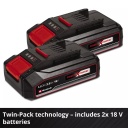 Bezvadu zāles pļāvējs GE-CM 36/33 Li, EINHELL, 3413210, 2x2,5Ah akumulatori, 33 cm pļaušanas platums, 5 augstuma iestatījumi.