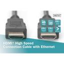 Digitus HDMI kabelis ar Ethernet, AK-330114-030-S, 3 m, HDCP atbilst, Audio Return Channel