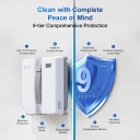 Ecovacs WINBOT Mini langų valymo robotas kompakti&scaron;kas automatinis daugiapakopis valymas apsauginė virvė baltas