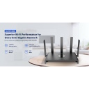 Ruijie RG-EW1300G | 1300 Mbps Wi-Fi 5 Kahe Sagedusalaga Mesh Juhtmevaba Ruuter — 3× Gigabit LAN Porti, 5× 4.5 dBi Antennid, 5 GHz, Must Korpus