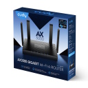 AX3000 Divjos joslas Wi-Fi 6 mar&scaron;rutētājs Gigabit LAN MU-MIMO OFDMA Melns Cudy WR3000