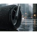 Nešiojamas Bluetooth garsiakalbis 80 W galios su TWS ryšiu IPX5 atsparumu vandeniui ir dinaminiu RGB apšvietimu PS-395 Juodas SV-022815 Sven