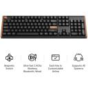 Keychron K10H-J1 belaidė klaviatūra, RGB LED ap&scaron;vietimas, 1000 Hz, 60 g, 4000 mAh, QWERTY, juoda