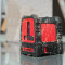 Paškalibrējošs krustleņķa lāzera nivelieris 870 IP65 ar sarkanu staru KAPRO