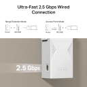 BE3600 kahetu Wi-Fi 7 ulatus, TP-Link, RE235BE, 2882/688 Mbit/s, 1&times; 2.5 Gbps Ethernet port
